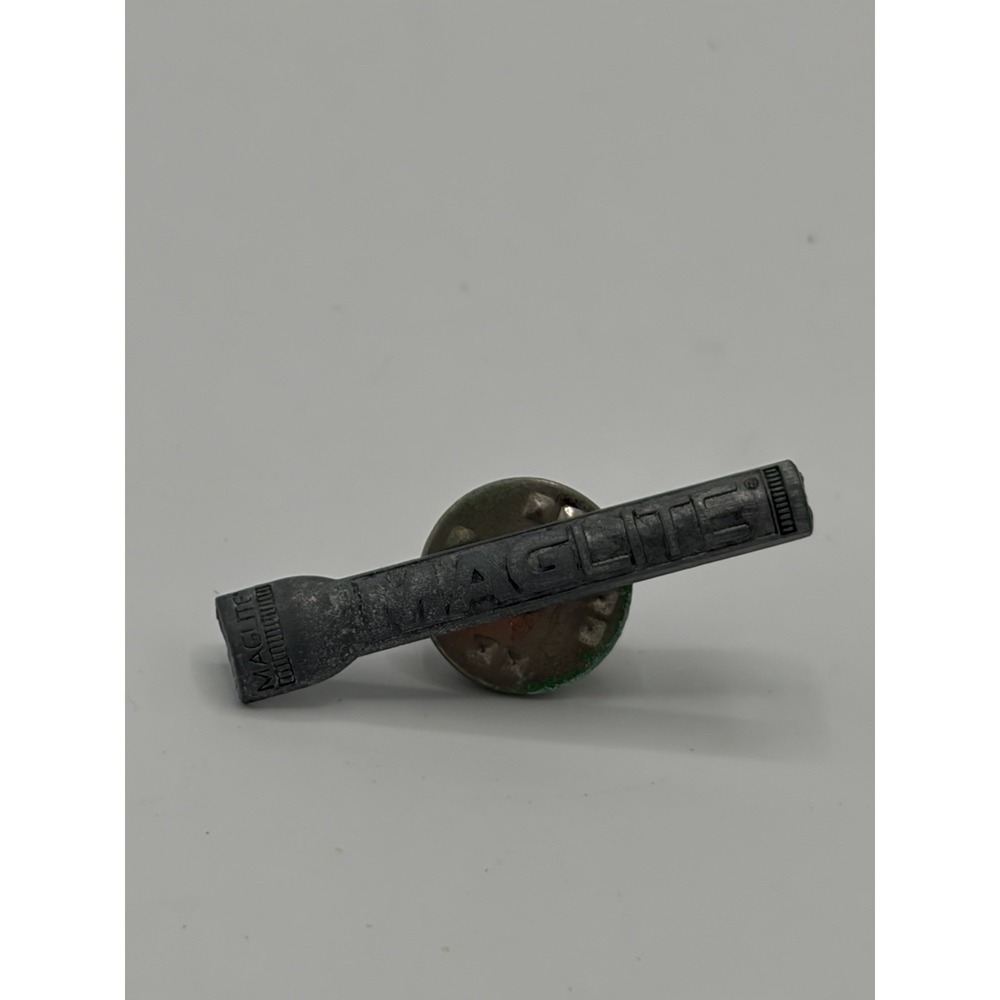 Vintage Maglite Flashlight Lapel Pin 1" Metal